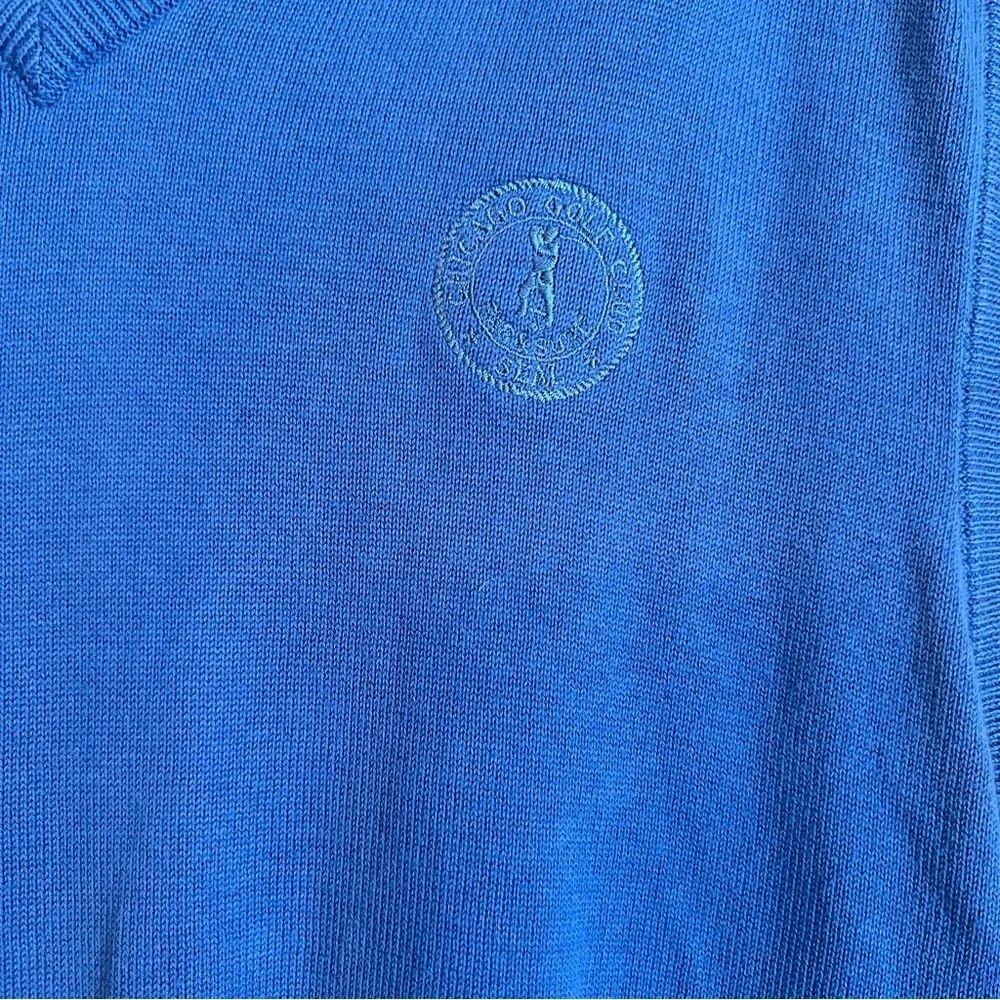 Polo golf by Ralph Lauren Men's V-Neck Blue Sweater Vest